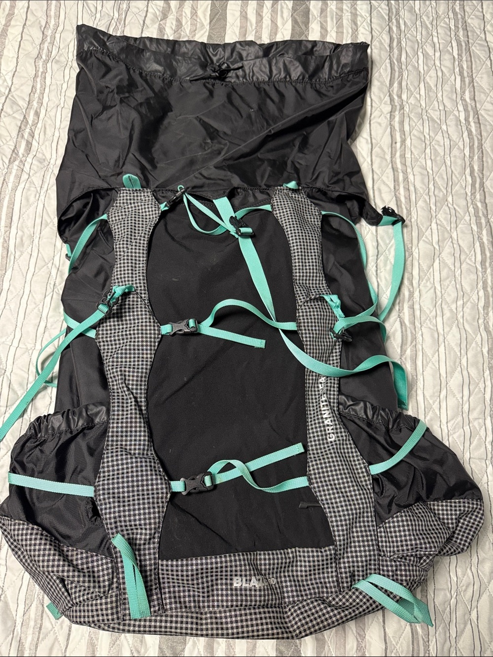 Women’s Black Backpack with Teal Accents - Lightweight Active Pack